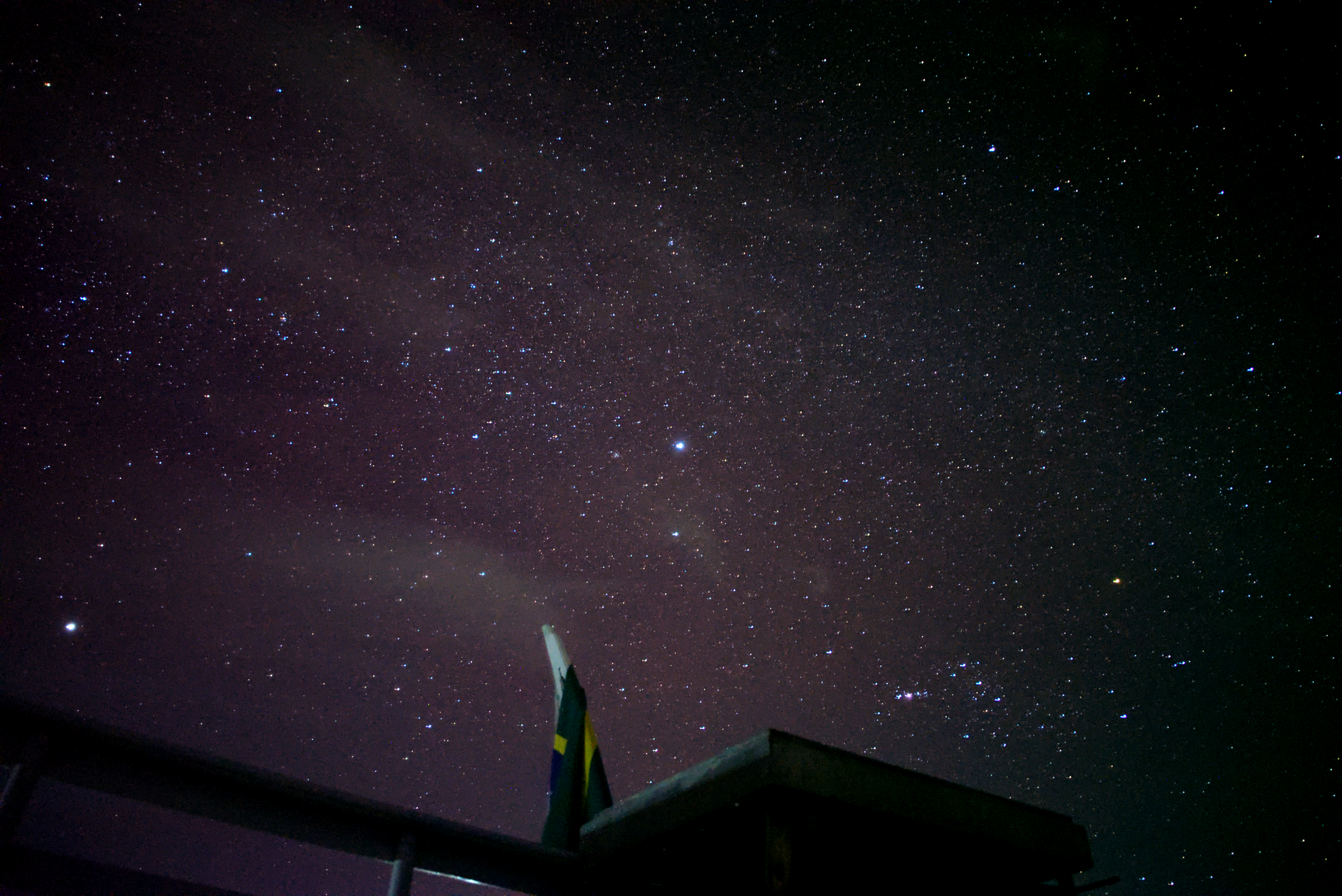 Stars on a mostly clear night