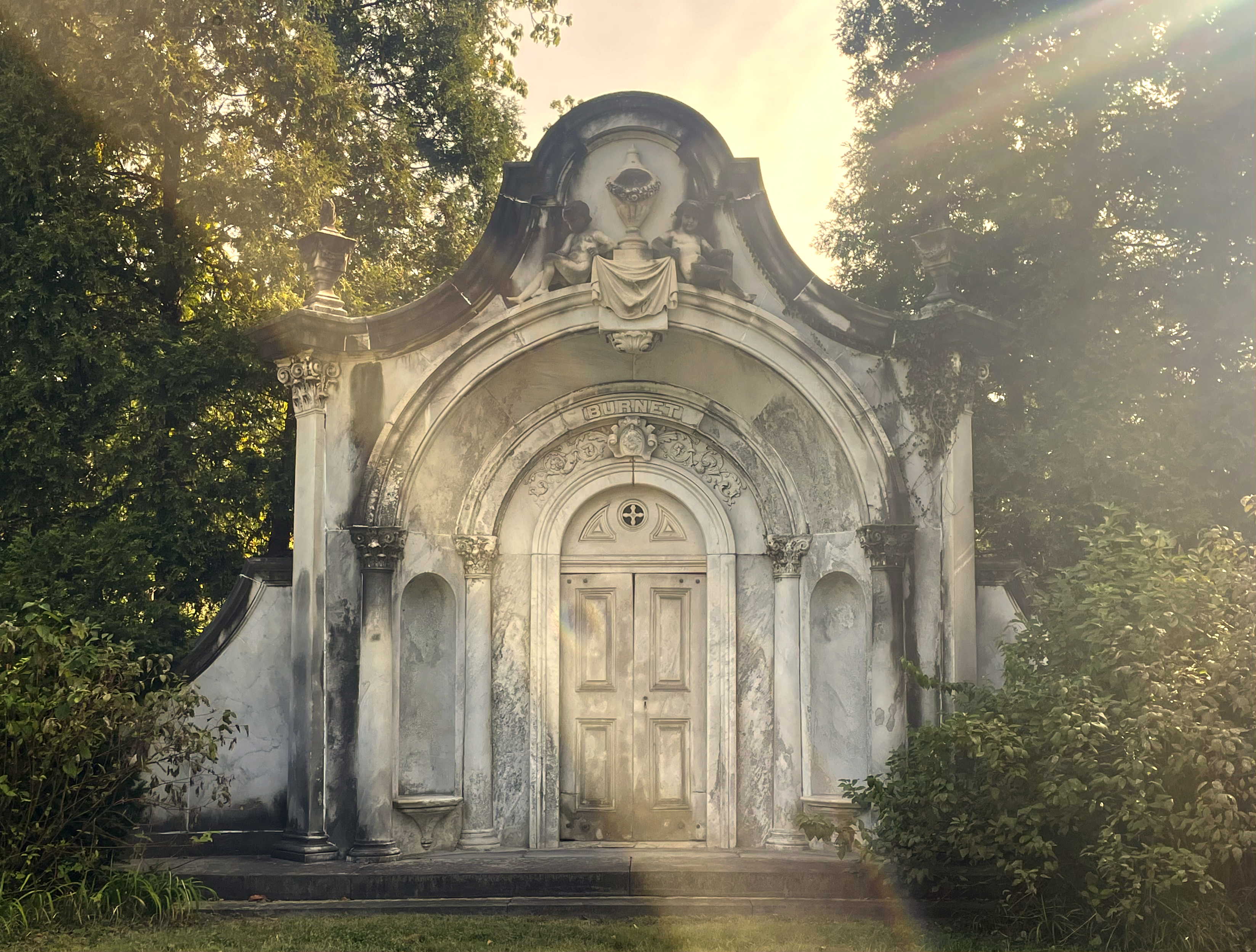 The Burnet Mausoleum, dating back to 1865