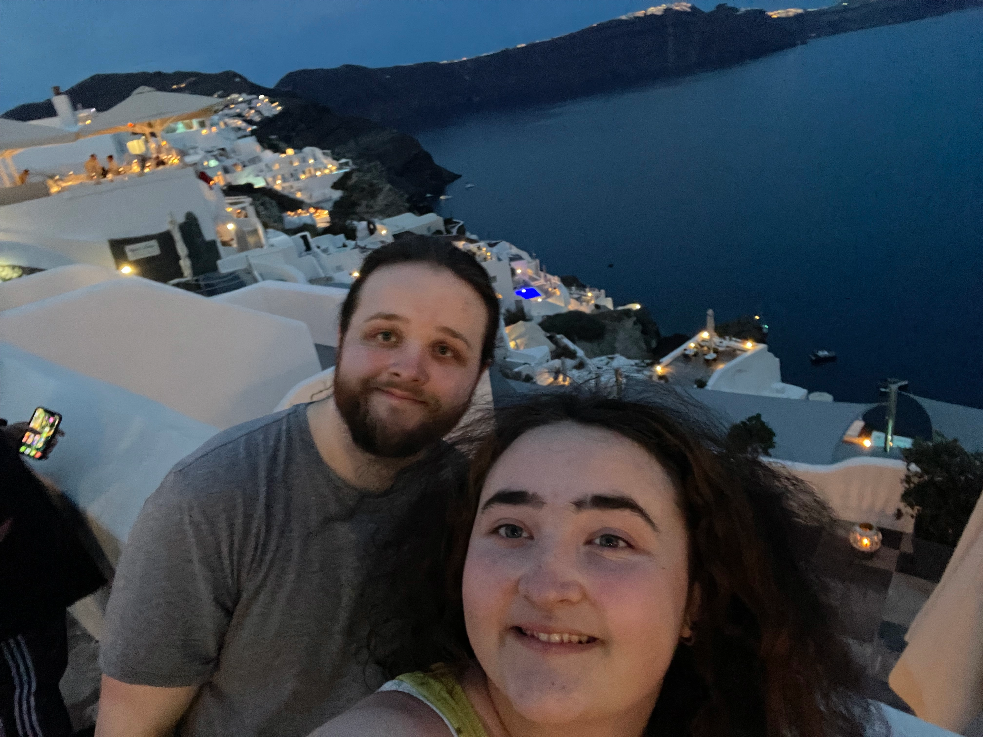 Santorini selfie with my brother