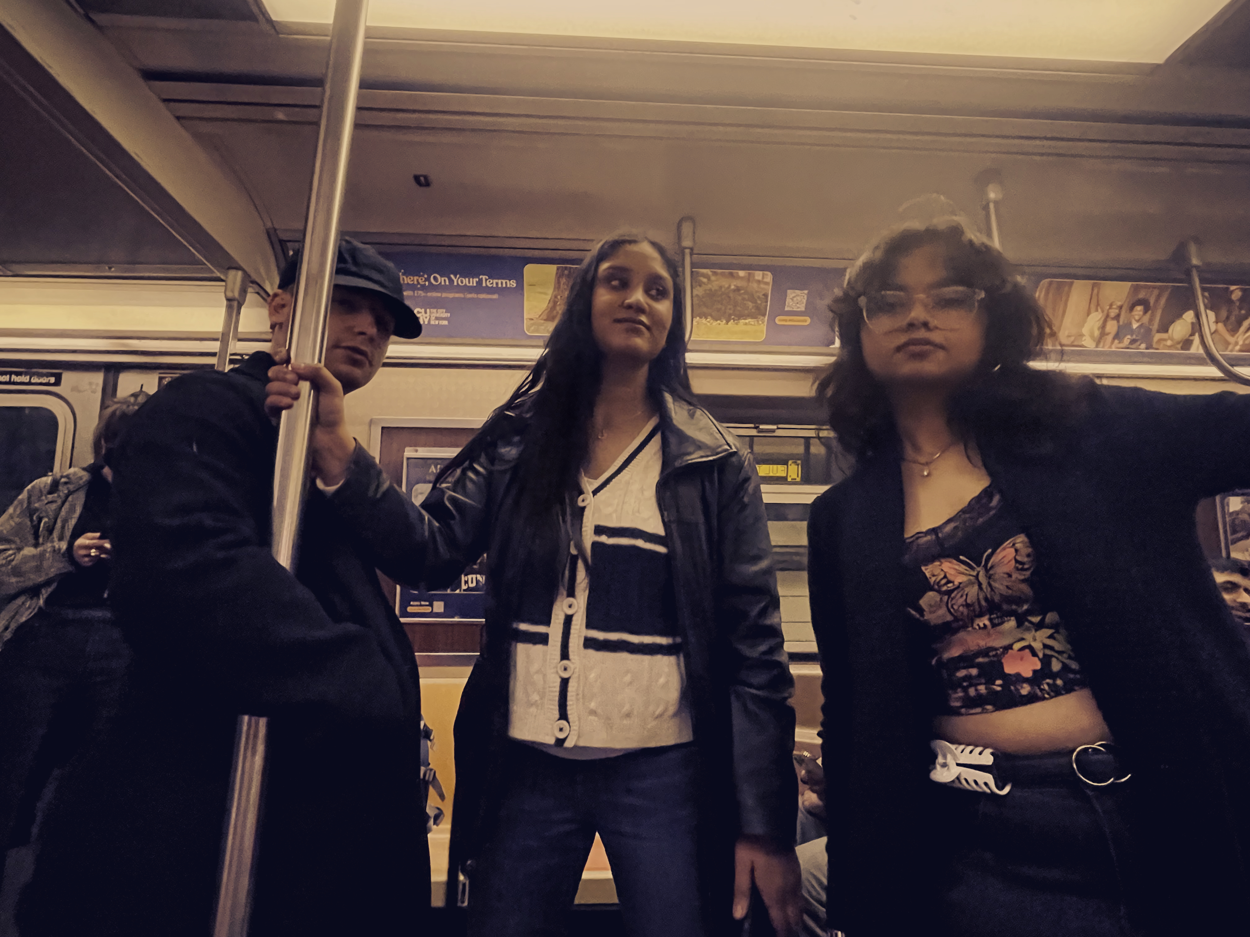 The gang on the NYC subway